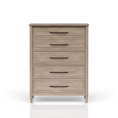 Commode 5 tiroirs finition sable