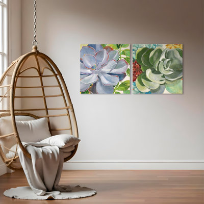 " Brilliant Succulents III/IV " by Norman Wyatt Jr. 2 - Pieces
