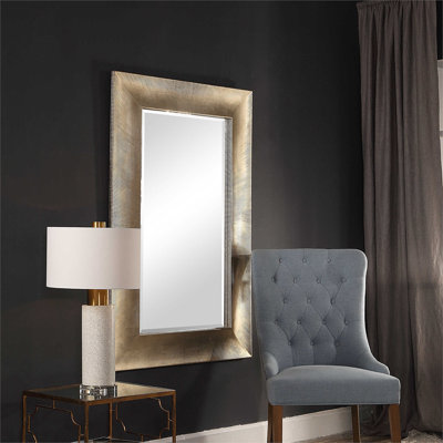 Herrington Wood Rectangle Wall Mirror