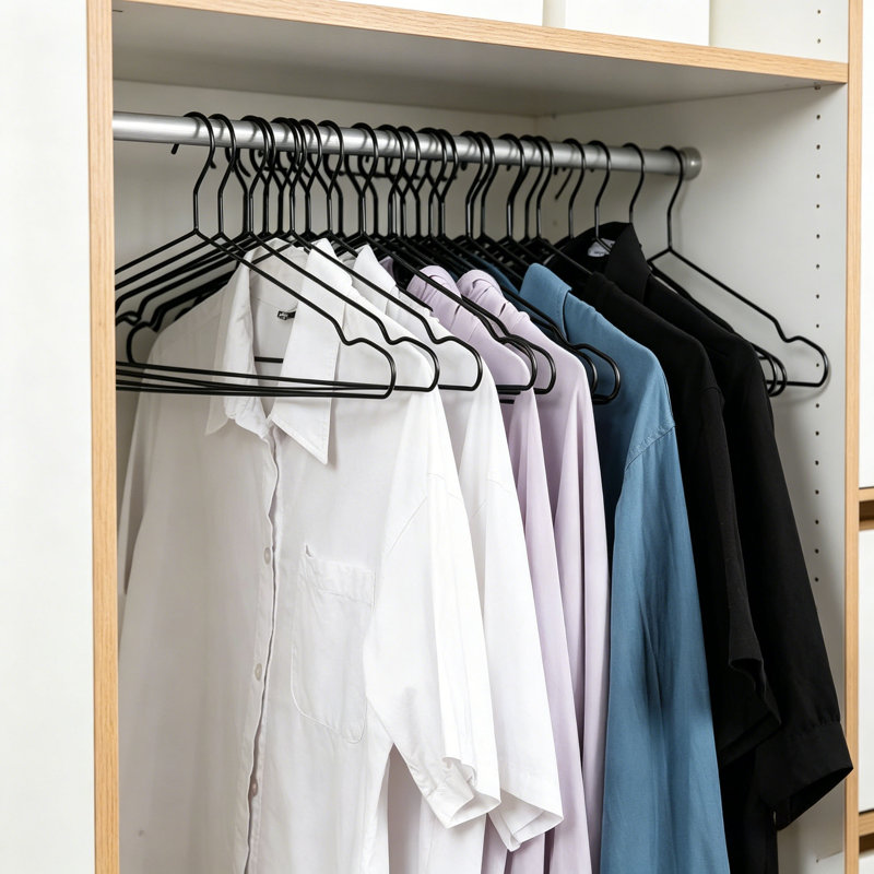 Cintres de qualité supérieure antidérapants pour garde-robe à poil long antidérapant, 100