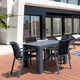Farrah 55.4'' Rectangular 4 - Person Outdoor Dining Set