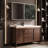 Chinese style retro simple bathroom cabinet