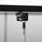 Two-Door Glass Display Cabinet With Door, Floor Standing Curio Bookshelf