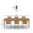 6.8''W 1-Light Virgnia Metal and Glass Pendant