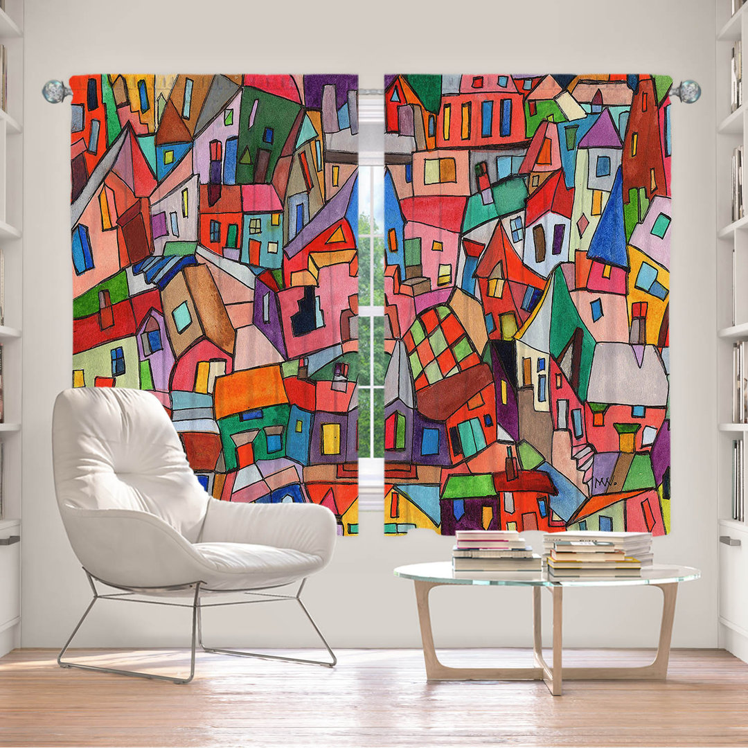 Synthetic Room Darkening Curtain Pair (Set of 2) East Urban Home Size per 