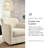 Bradney Upholstered Swivel Armchair-96679409