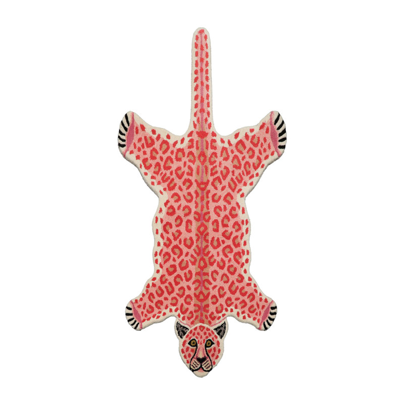 Tapis touffeté en laine 3 pi x 5 pi avec motif de tigre