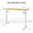 Landaverde 55"x28" Dual Motors Height Adjustable Standing Desk Wireless Charging with Drawer-205472701-217276354