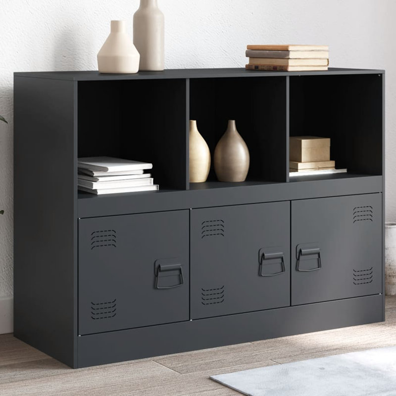 Analice Steel Accent Cabinet, Anthracite