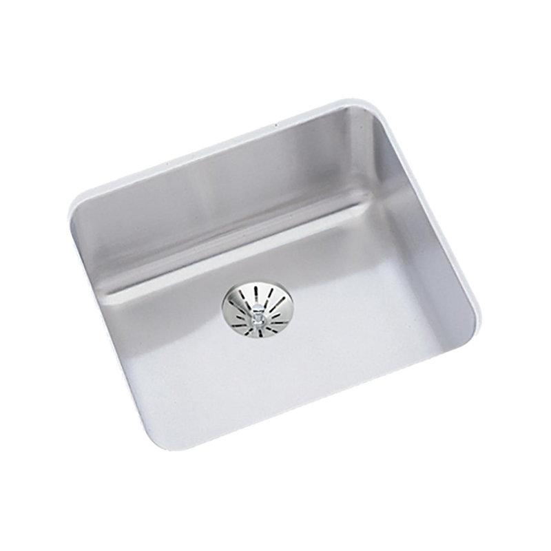 Évier de cuisine encastrable l 15 po x l 15 po avec drain parfait Lustertone