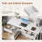 48 Inch Home Office Computer Desk with Fabric Storage Drawer and Shelves-339846397