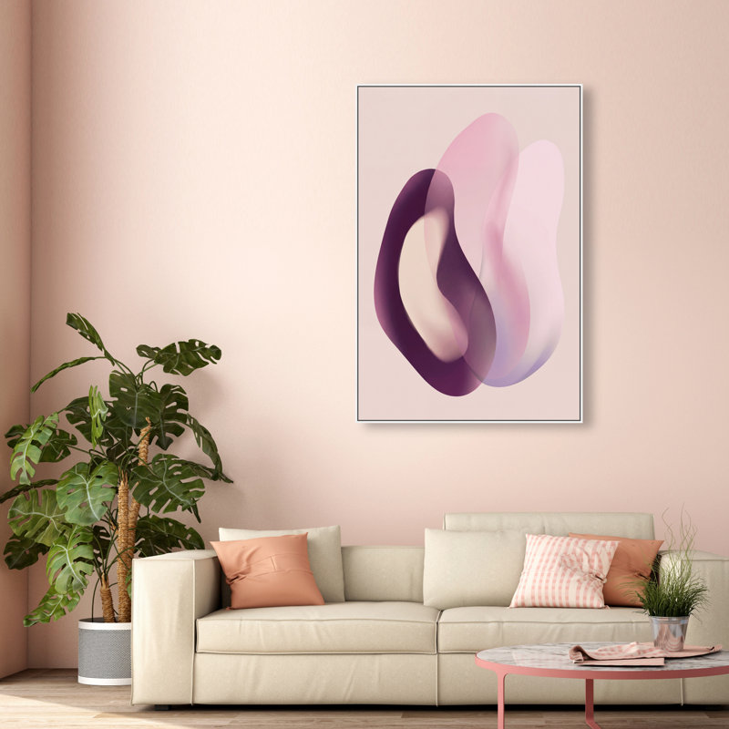 Soft Love Print by Oliver Gal, 25"H x 17"W, White Floater Frame