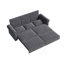 Canapé-lit convertible multifonctionnel avec garniture cloutée et accoudoirs roulés, idéal pour divers espaces de vie et détente confortable-222310836