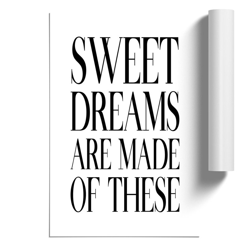 Sweet Dreams - No Frame Print, 84cm H x 59cm W x 0.1cm D