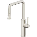Davoli Kitchen Pull-Down Faucet with Button Sprayer - Quad Spout
