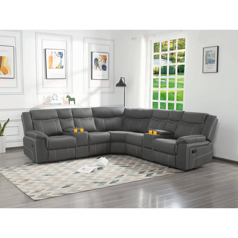 109.4'' Manual Reclining Sectional Sofa