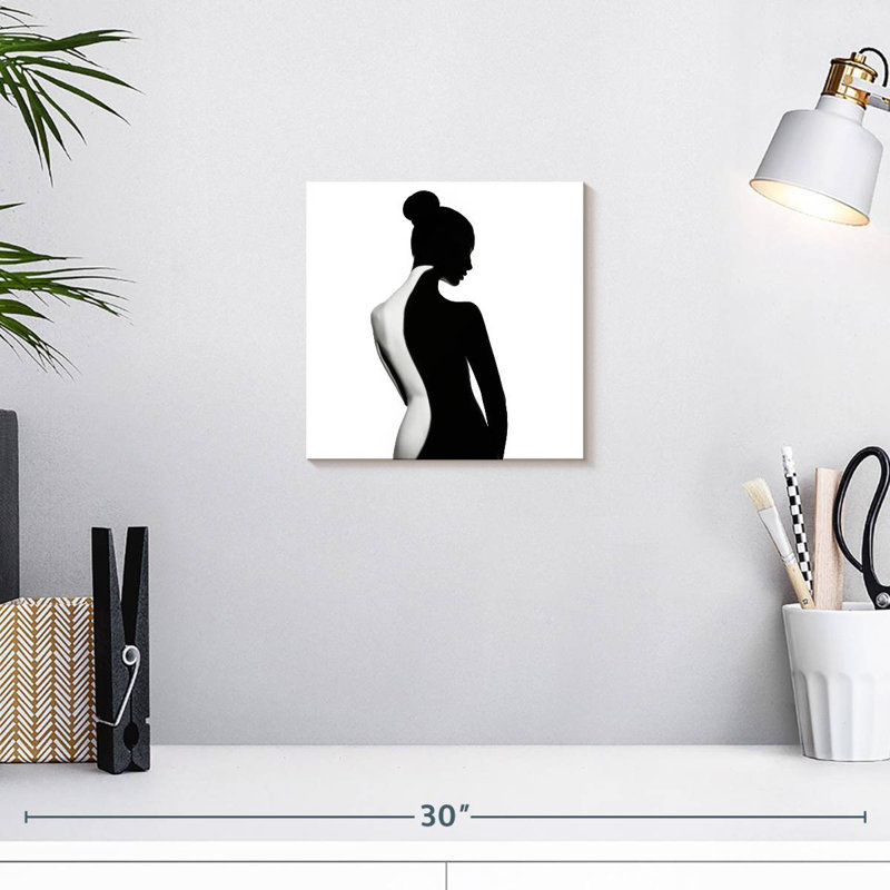 Silhouette de femme créative Senne, H 10 po x l 10 po