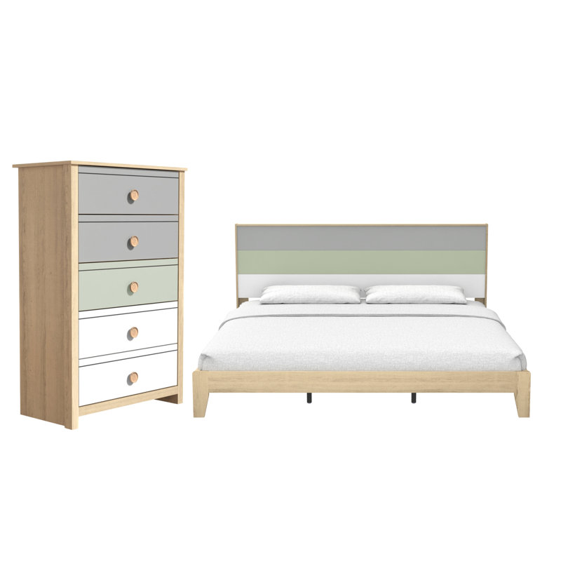 Patton Transitional 2 Piece Bedroom Set
