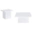 Ensemble de tables basses carrées 2 pièces Shustrworth-122511557-122511553
