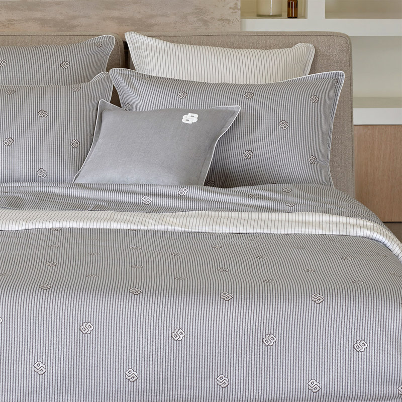 Double B 100% Cotton Standard Striped Fitted Sheet, Queen Fitted Sheet