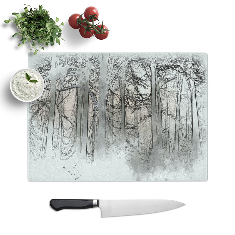 Sunlight Forest Vol.5 Sketch Chopping Board, 28.5cm W x 39cm L