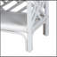 Table de chevet en rotin naturel avec tiroir et tablettes - Table de chevet de style Chippendale