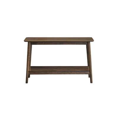 Lamonte Walnut Sofa Table W/Shelf