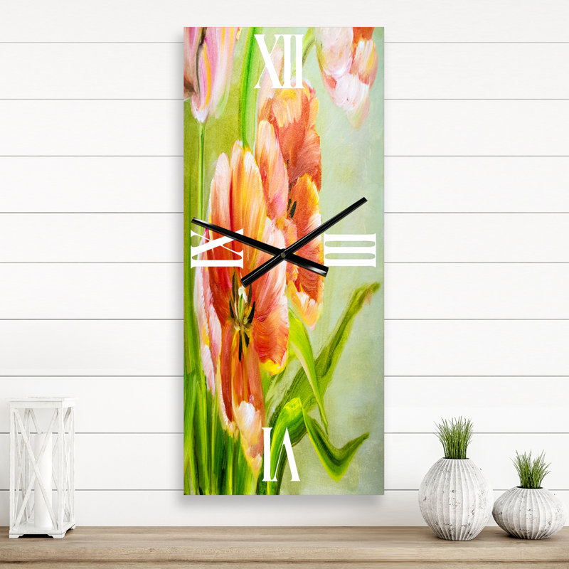 Horloge murale Tulipes, Grand