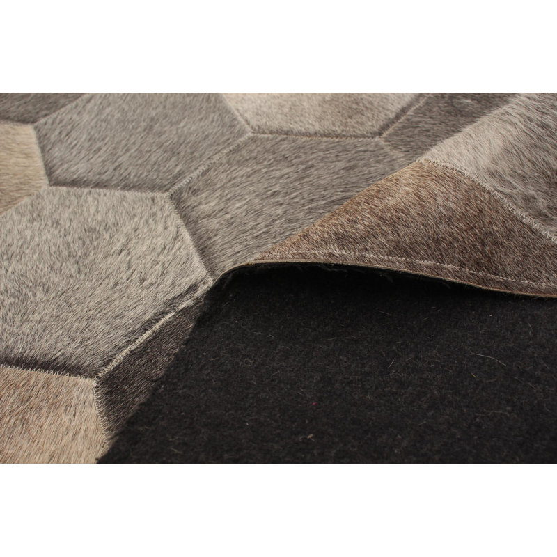 Chipman Cowhide Geometric Indoor Rug