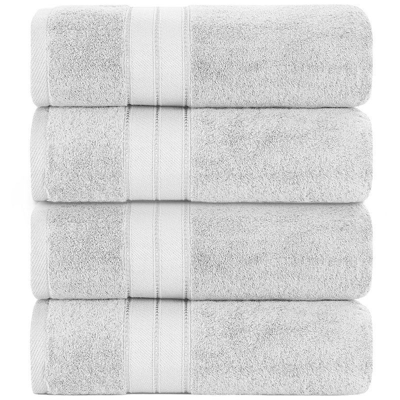 Ensemble de draps de bain 4 fils Modern, Gris