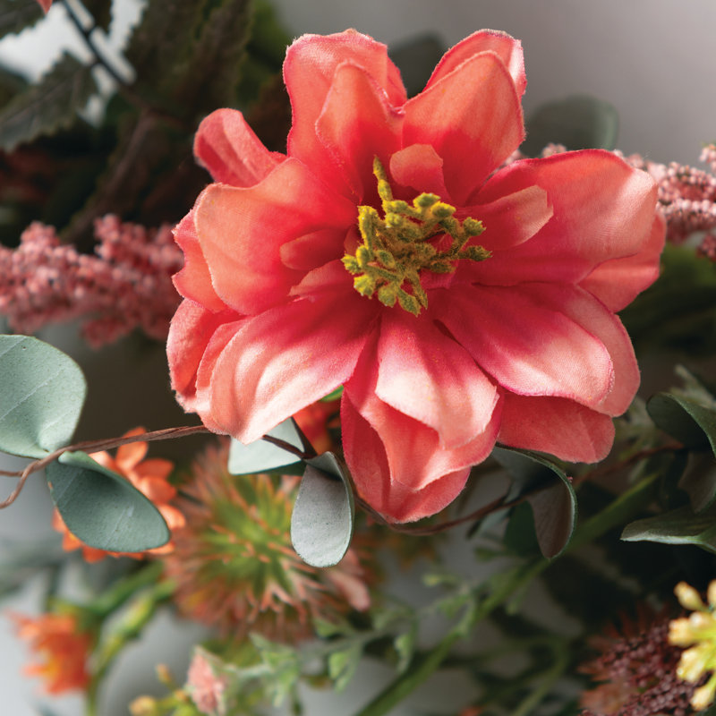 Couronne de baies artificielles 25 "Dahlia