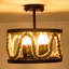 Cylindrical Semi Flush Mount