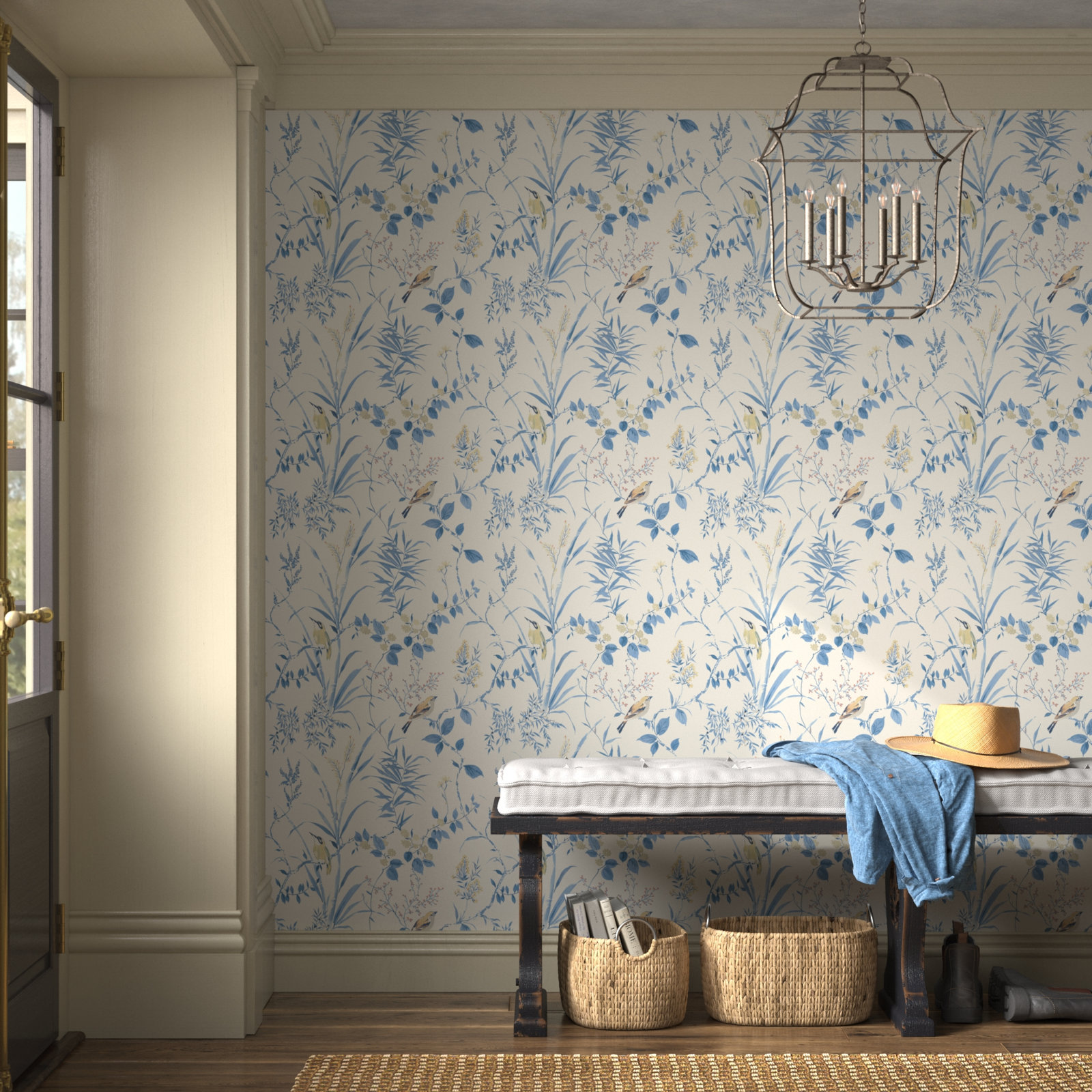 Stevenson Wallpaper Roll, Blue