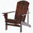 Outsunny Wooden Adirondack Chair with Cup Holder-171084729