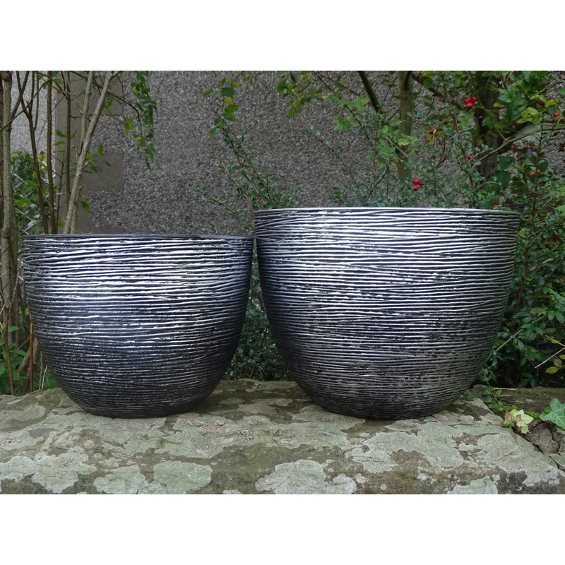 Colin Planter, Antique Silver, 24cm H x 29cm W x 29cm D