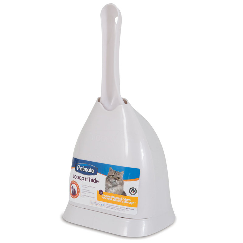 Pelle à litière Petmate Scoop 'N' Hide, Blanc perle