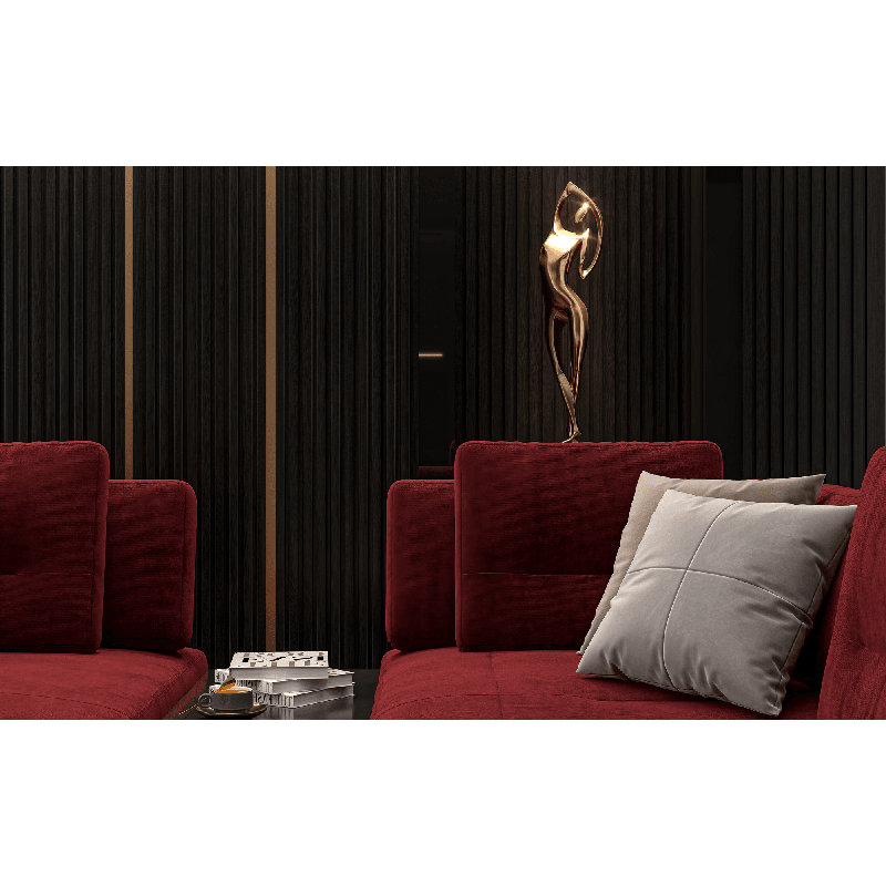 6.4" x 94.5" Shiplap Wall Paneling (6-pack), Black