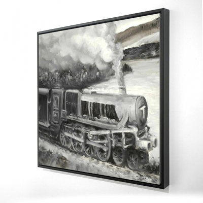 Vintage Passenger Locomotive Print On Canvas