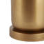 Lampe de table cylindrique avec abat-jour conique en fer pour éclairage de chevet - Petite lampe d'appoint contemporaine pour salon - 66 cm, bronze