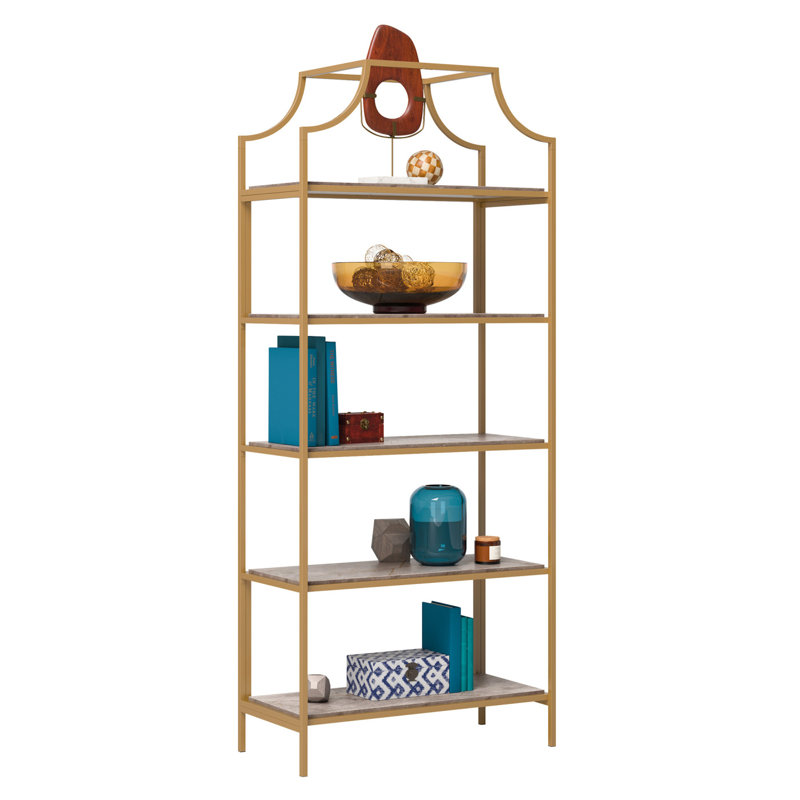 Bookcase, Brown Finish