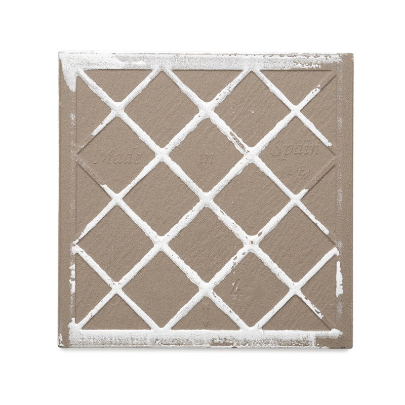 Carreau de porcelaine mat pour plancher et mur 6 po x 6 po Cadence, Gris
