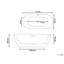 Neilsen 800mm x 800mm Soaking Acrylic Bathtub