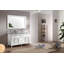 Ensemble de meuble-lavabo de salle de bain double 61 po avec miroir Hamil-27063433