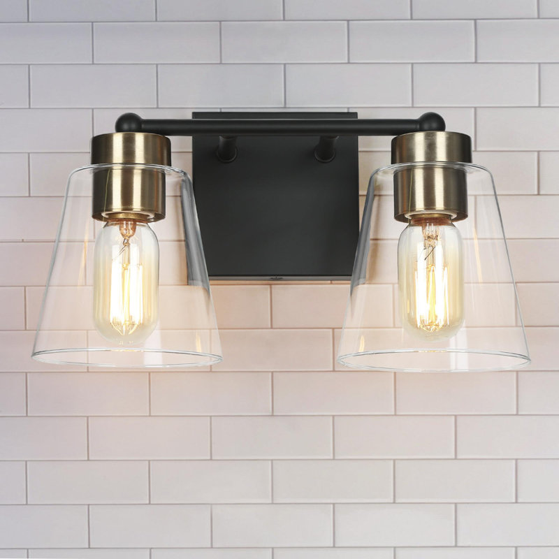 Quiros 2 - Light Dimmable Bathroom Vanity Light Black