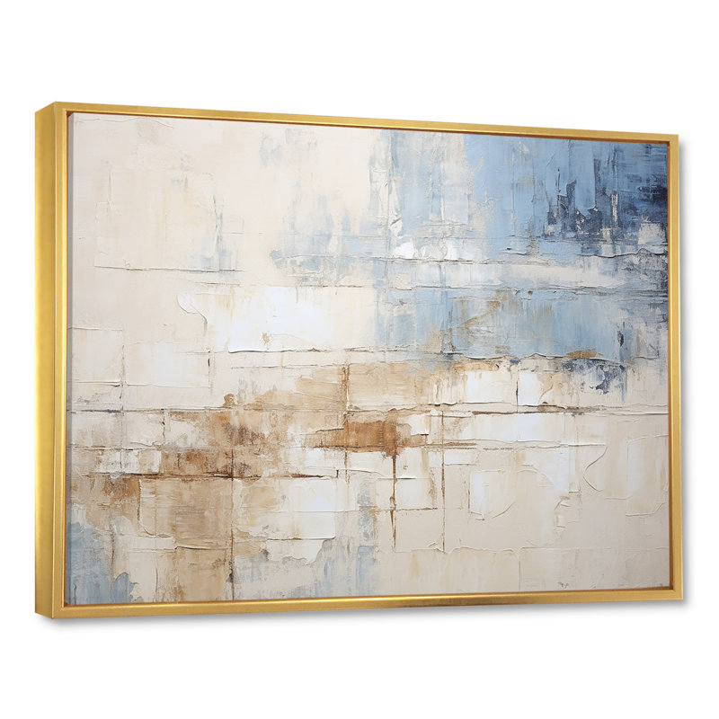 Plourde - Coastal Minimalisme, reproduction d'art sur toile encadrée, H 30 po x l 40 po x P 1,5 po, Cadre flottant doré