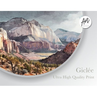 Art mural horizontal Zion National Park