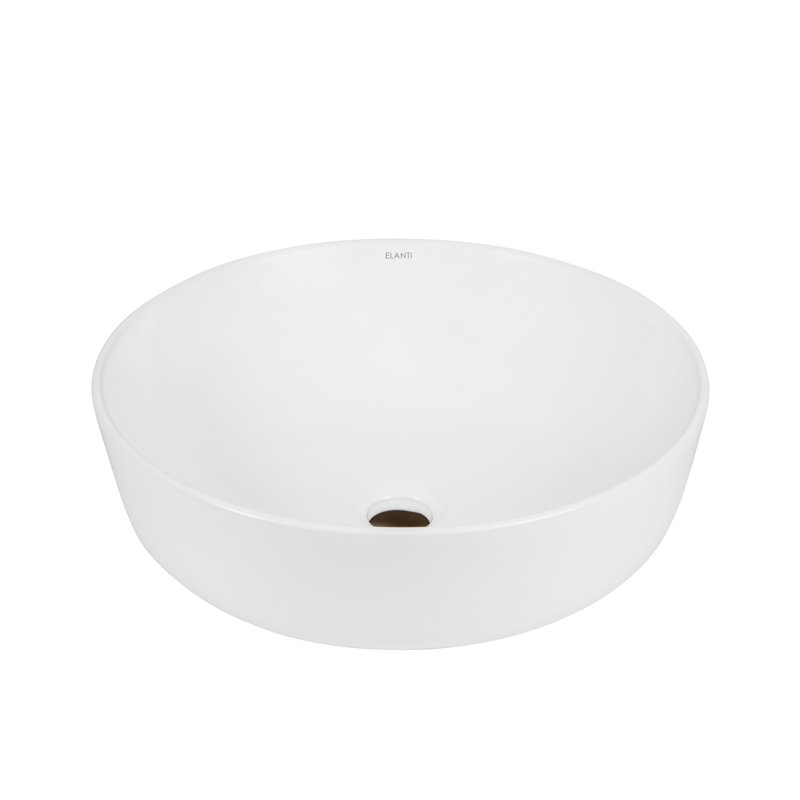 Lavabo de salle de bain circulaire en céramique pour bateau