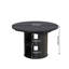 Table de salle à manger extensible pour 4-6, table de salle à manger 43,3 po à 59 po avec tablette de rangement-880330549