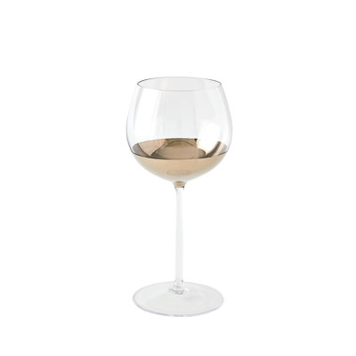 Metallic Orb Wine Glass