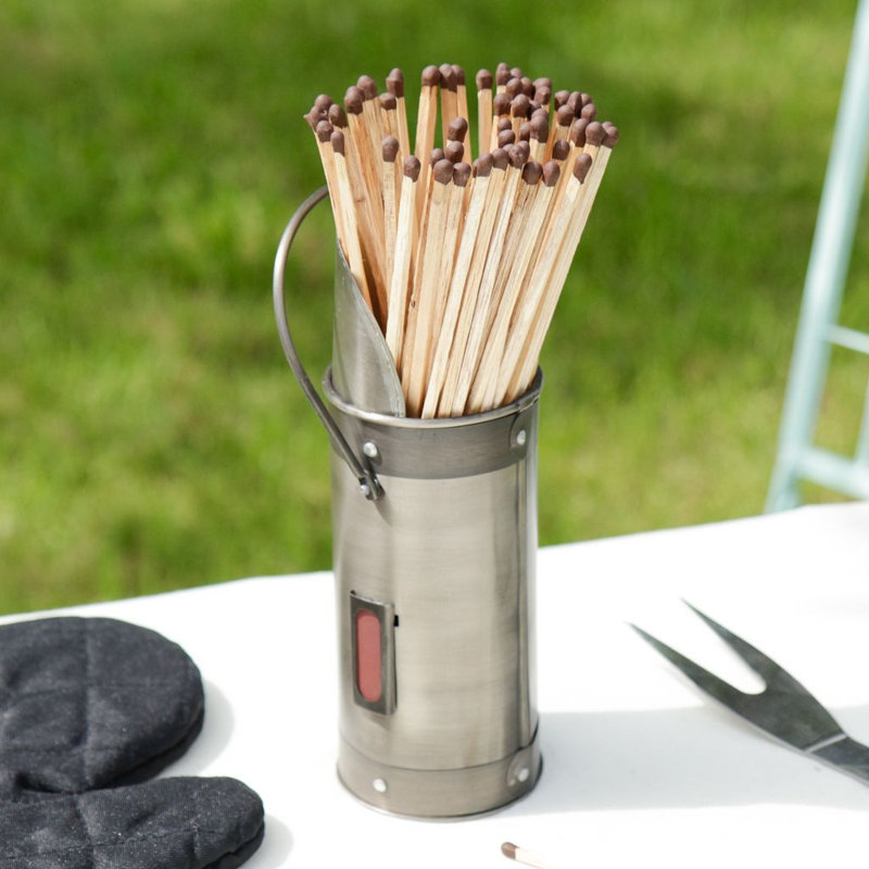 Metal Log Carrier, Silver